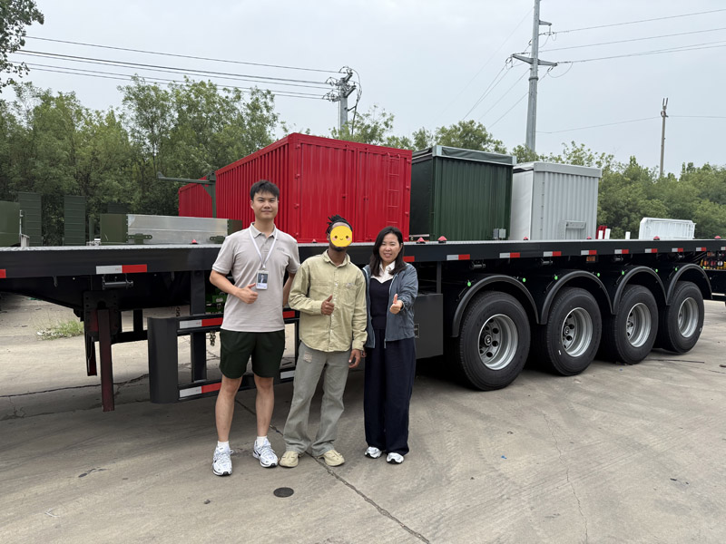 Turkmenistánští zákazníci navštěvují továrnu Luyi, zaměřují se na 3nápravové návěsy se zadním sklápěním a ukazují záměr spolupracovat