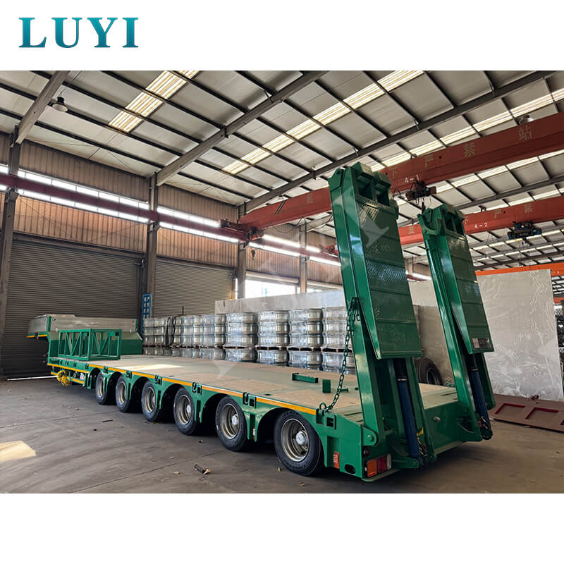 Požadavky na přizpůsobení: 6nápravový návěs Luyi s podvalníkem úspěšně odeslán do Etiopie