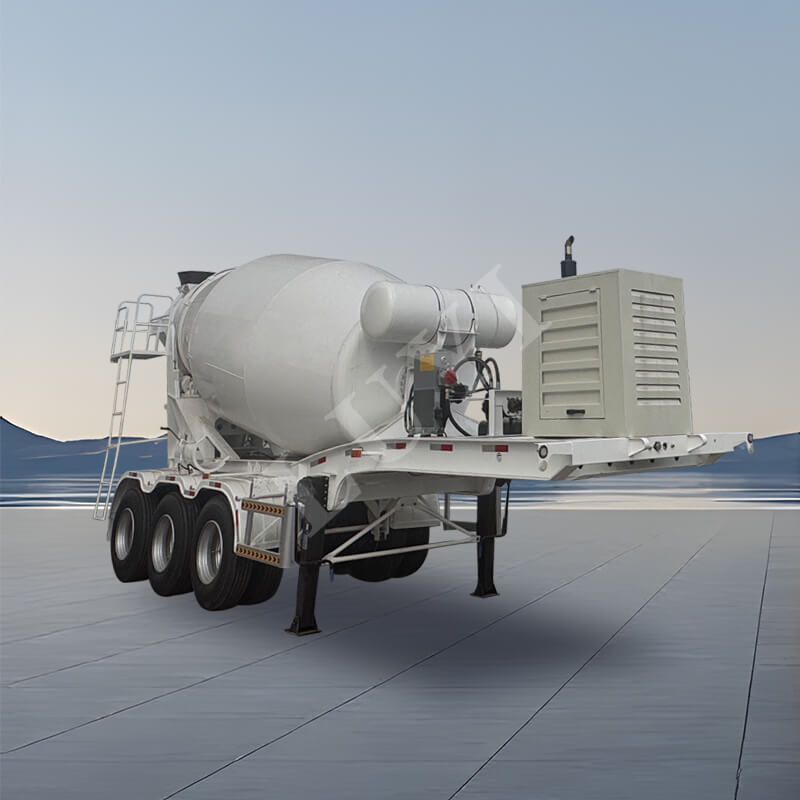 Třínápravový návěs 12 kubických metrů Prašná cisterna