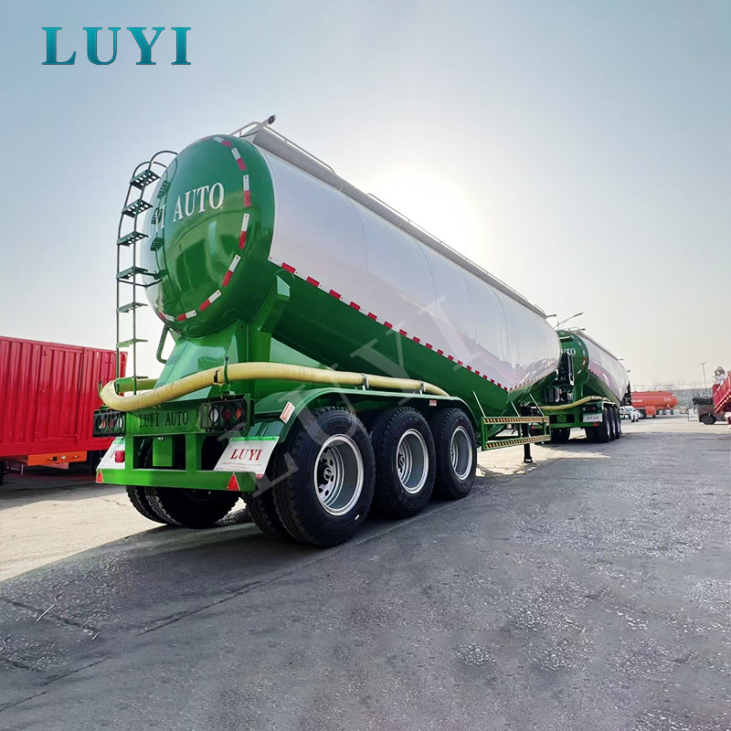 Třínápravový 60m³ návěs na práškovou nádrž na cement, popílek a suché sypké prášky