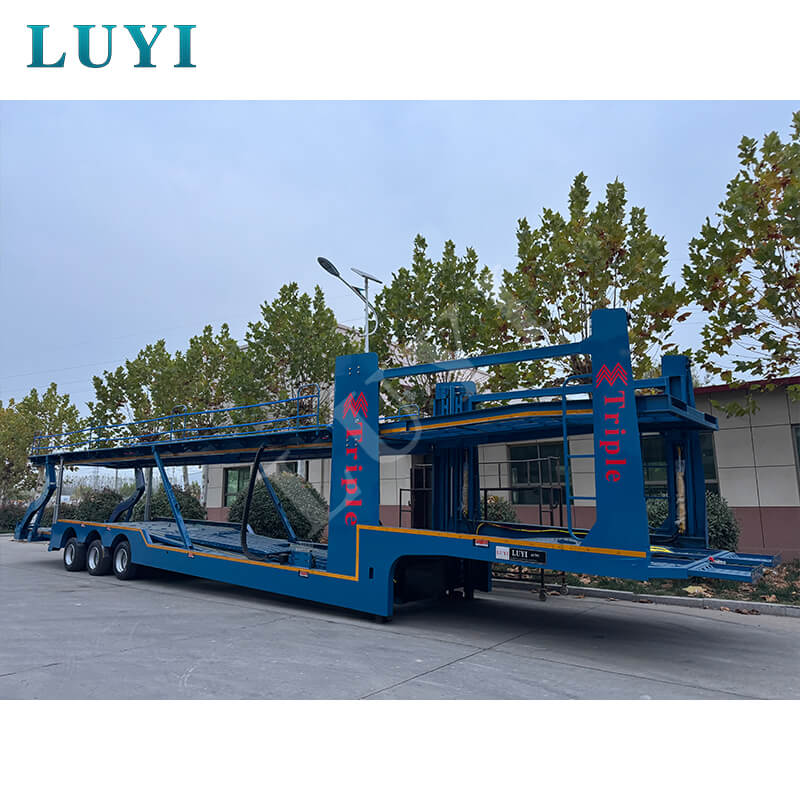 3nápravový autopřepravní návěs, 17metrový kontejnerový přívěs