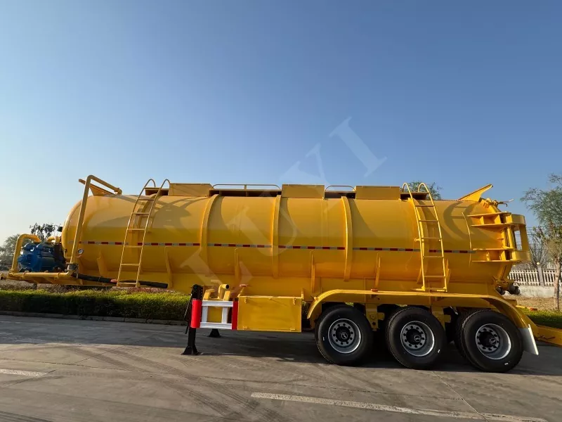 3 kanalizační tanker nápravy
