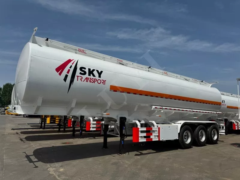 3 nápravy 40000 litrů přívěs z uhlíkové oceli