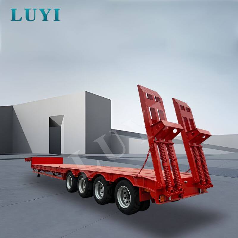 4nápravový 60tunový nízkopodlažní návěs s husím krkem