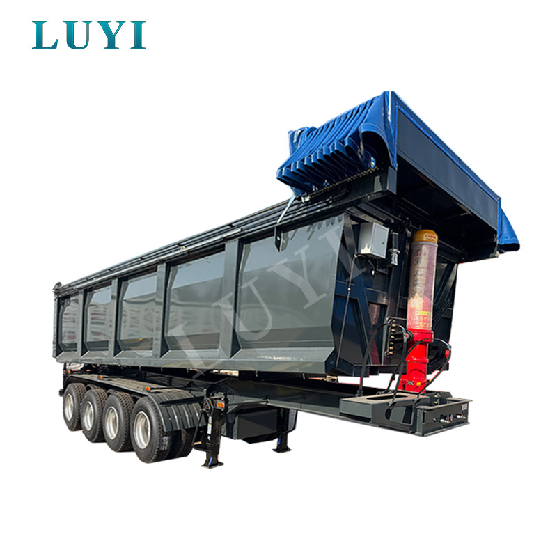 4nápravový 70tunový sklápěcí návěs Sklápěcí návěs tvaru U