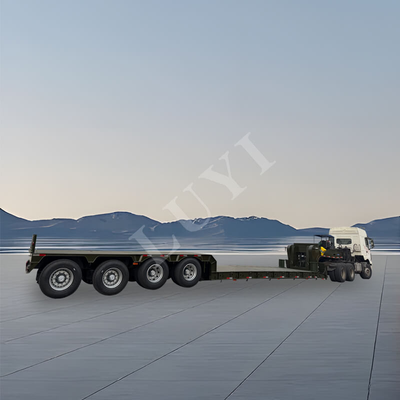 4nápravový odnímatelný 150tunový nákladní přívěs s husím krkem