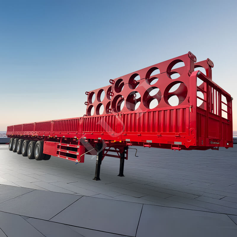 6nápravový 15,5metrový 80-100 tunový 40stopý návěs s boční stěnou,