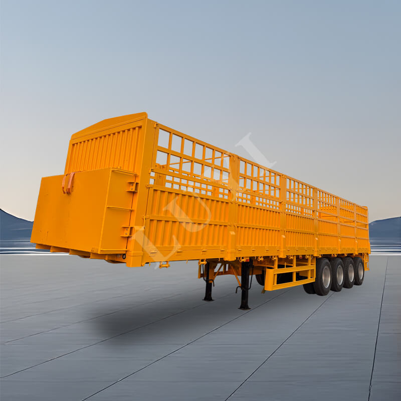 Odnímatelný boční panel 4nápravový návěs s boční stěnou, 60tunový a 80tunový vysokostranný návěs