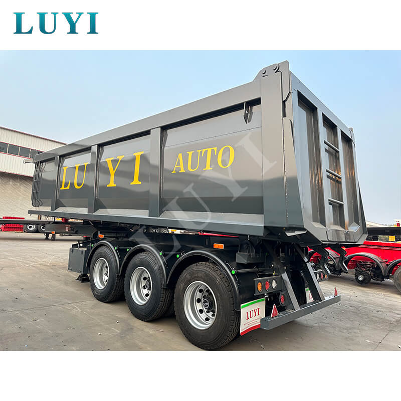 Vysoce kvalitní 3nápravový hydraulický návěs se zadním sklápěním