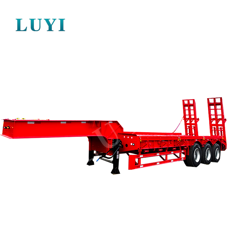 vysoká kvalitaTřínápravový 60tunový odnímatelný nízkopodlažní návěs s husím krkem