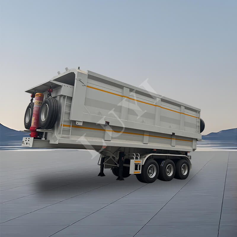 Třínápravový 60-80 tun zadní sklápěcí návěs